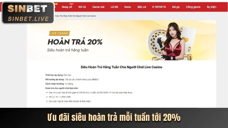 Ưu Đãi Theo Từng Sảnh Game 8xbet chính thức